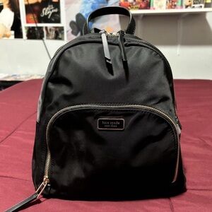 Kate Spade Black Nylon Mini Backpack